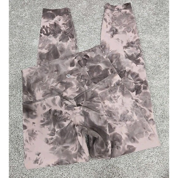 Lululemon Align HR Pant 25” Diamond Dye Mink Bery Gray Pant Soft Nulu Size 4 - Picture 8 of 10